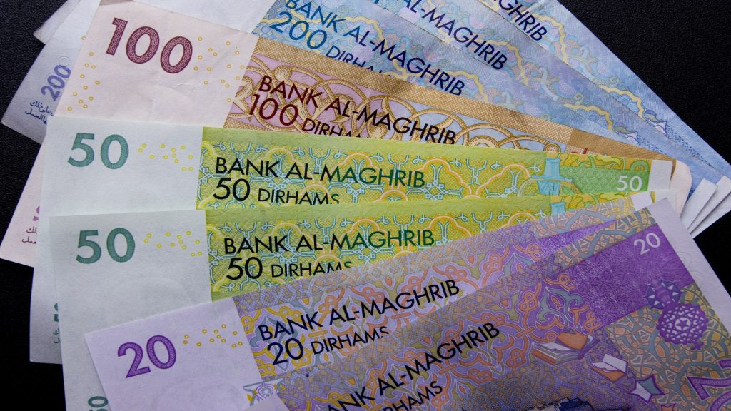 Moroccan currency.