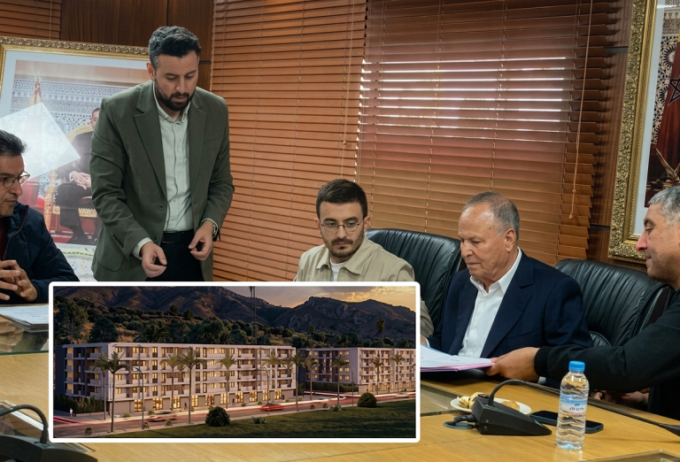 مدينة الشرافات تستقبل مشروعا سكنيا جديدا يضم 1255 شقة بشراكة بين العمران طنجة-تطوان-الحسيمة ومجموعة شعبان العقارية
