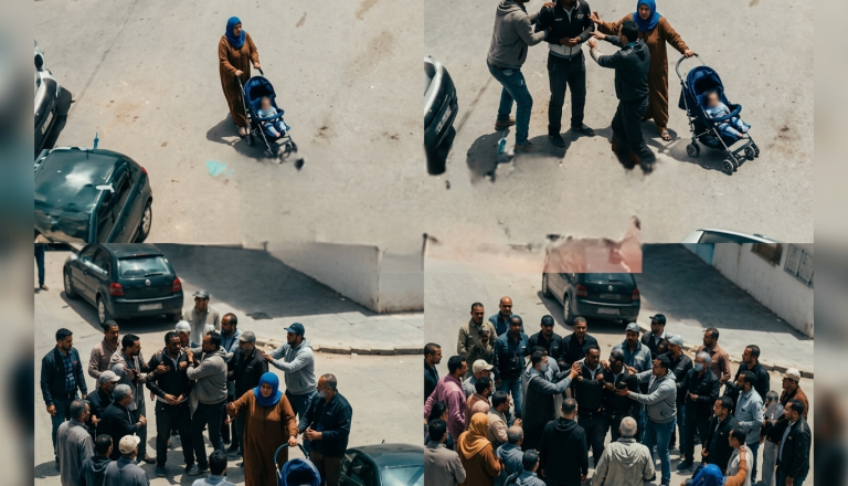 تدخل مواطنين ينهي واقعة اعتداء مفترضة على سيدة وطفلها