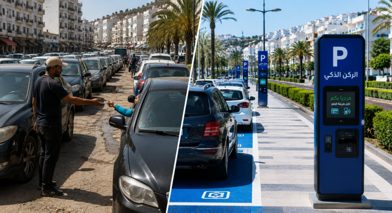 بعد واقعة مطالبة مهاجرة بـ200 درهم مقابل ركن سيارتها.. ملف الحراسة العشوائية بطنجة يعود إلى الواجهة ومطالب بتعميم الركن الذكي عبر الشركات